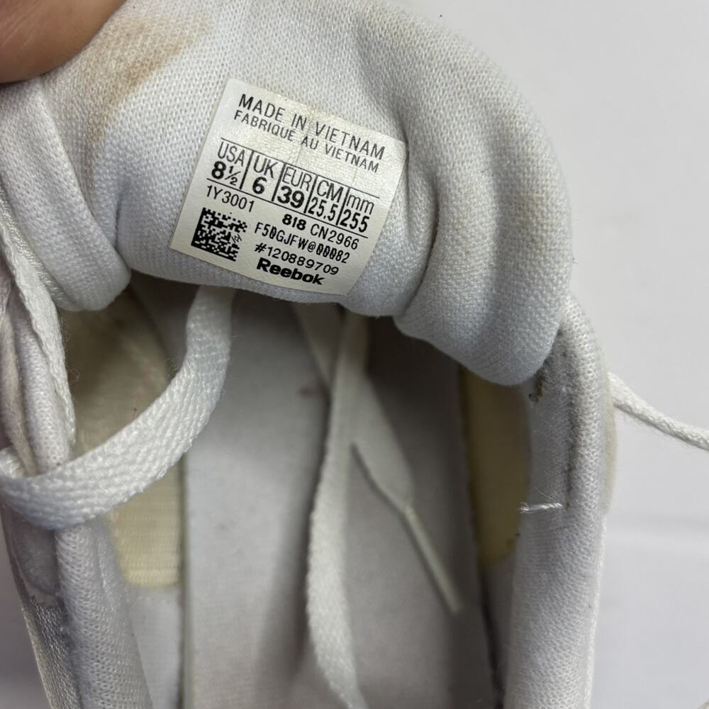 Reebok Classic Nylon 2020 White Pink Sneaker Women Size 8.5 - Picture 9 of 9